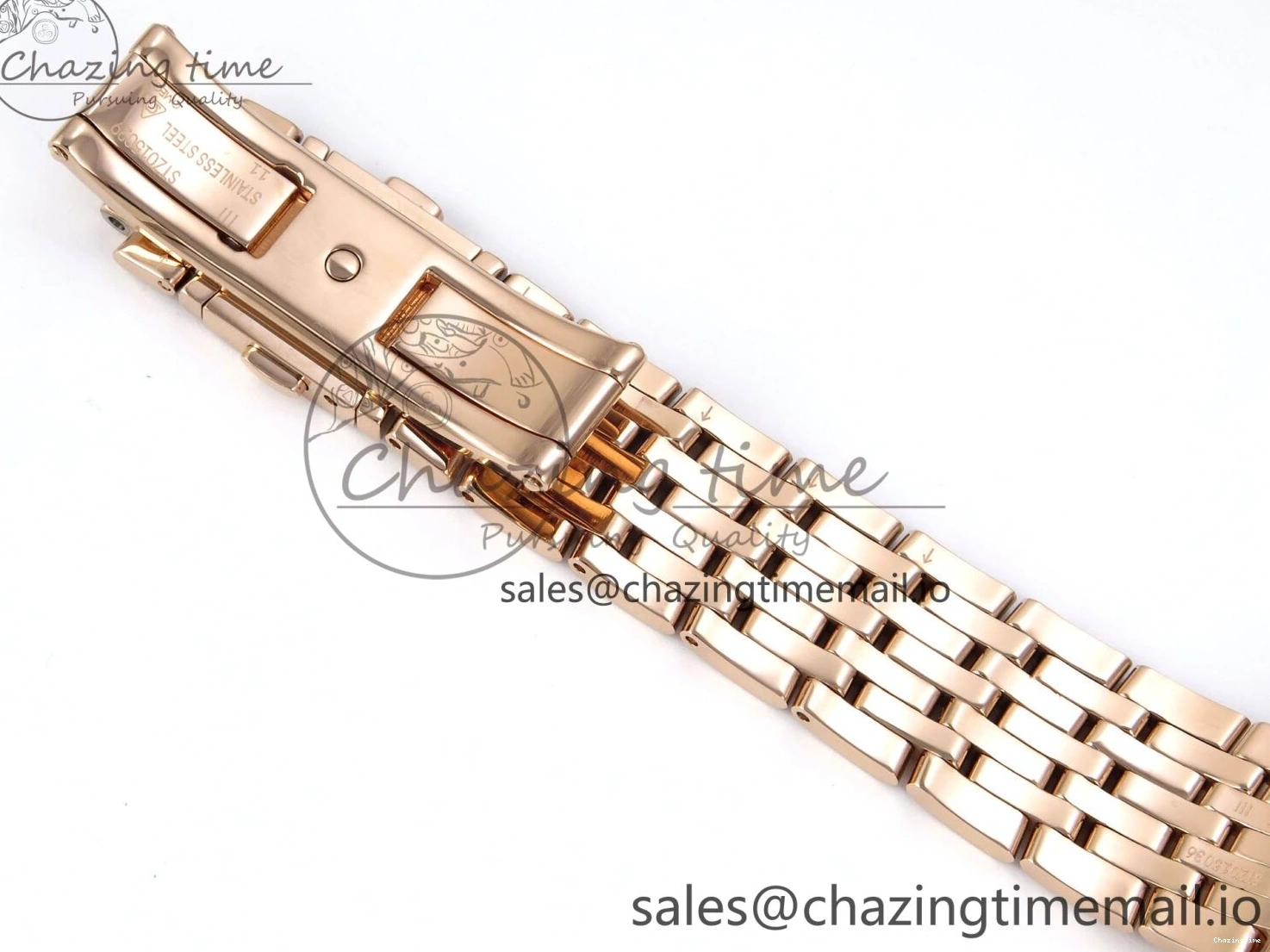 0205 De Ville Prestige Ladies RG VSF 1:1 Best Edition Brown Diamonds Dial on RG Bracelet A Sophisticated 7681